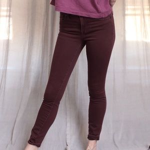 Madewell 9” High Rise Garment Dyed Skinny Jean